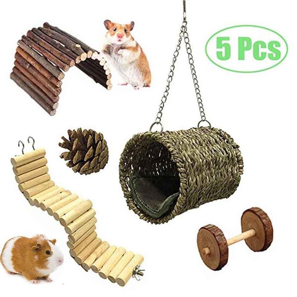 small animal supplies 5 pcs hamster chew toys set wooden cage hammock nest swing bridge ladder stairs climb toy for squirrel
small animal supplies 5 pcs hamster chew toys set wooden cage hammock nest swing bridge ladder stairs climb toy for squirrel