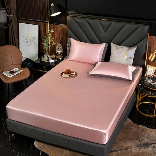 sheets & sets ice silk soft fitted sheet with elastic band solid bed cover-wrinkle,fade,stain and abrasion resistant
sheets & sets ice silk soft fitted sheet with elastic band solid bed cover-wrinkle,fade,stain and abrasion resistant
