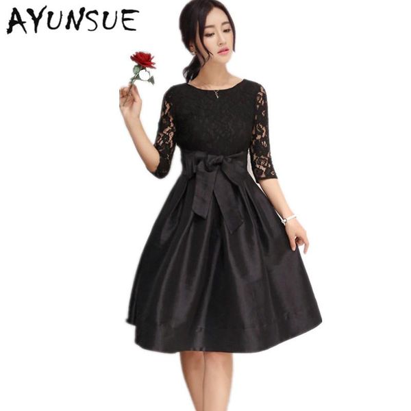 casual dresses robe femme bow-knot ladies summer 2021 hollow black lace dress plus size clothing half sleeve slim women's dressesfyy392, Black;gray
casual dresses robe femme bow-knot ladies summer 2021 hollow black lace dress plus size clothing half sleeve slim women's dressesfyy392, Black;gray