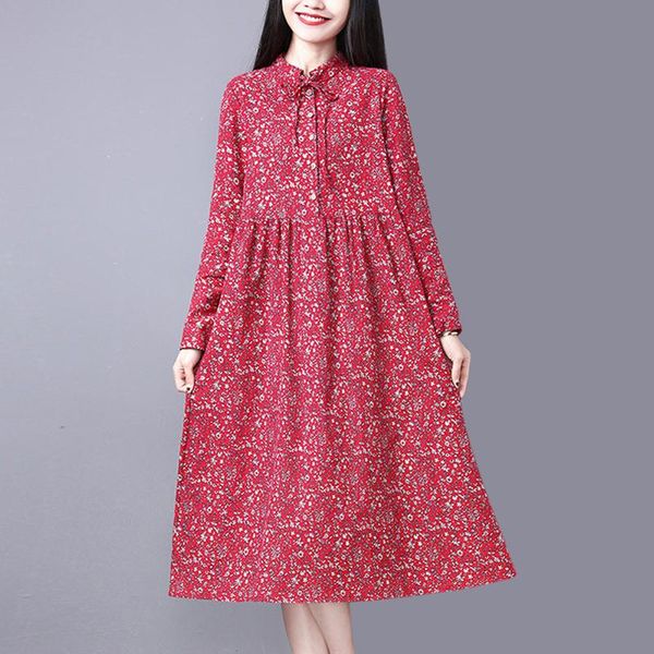 casual dresses 2021 spring women vintage dress print stand cotton and linen knee-length loose long sleeve a-line, Black;gray
casual dresses 2021 spring women vintage dress print stand cotton and linen knee-length loose long sleeve a-line, Black;gray