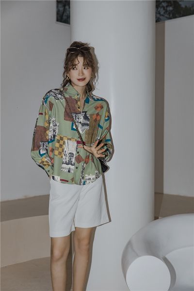 2021 new baroque court vintage green women and blouses long sleeve loose blouse button up baggy shirt aesthetic uvc0, White
2021 new baroque court vintage green women and blouses long sleeve loose blouse button up baggy shirt aesthetic uvc0, White