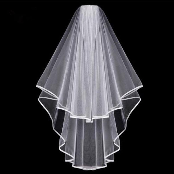 bridal veils mngrl wedding accessories veil headdress retro luxury ribbon edging 60-80cm double pure color white soft yarn, Black
bridal veils mngrl wedding accessories veil headdress retro luxury ribbon edging 60-80cm double pure color white soft yarn, Black