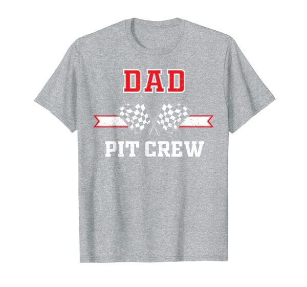 pit crew dad racing for birthday party dad gift t-shirt, White;black 
pit crew dad racing for birthday party dad gift t-shirt, White;black