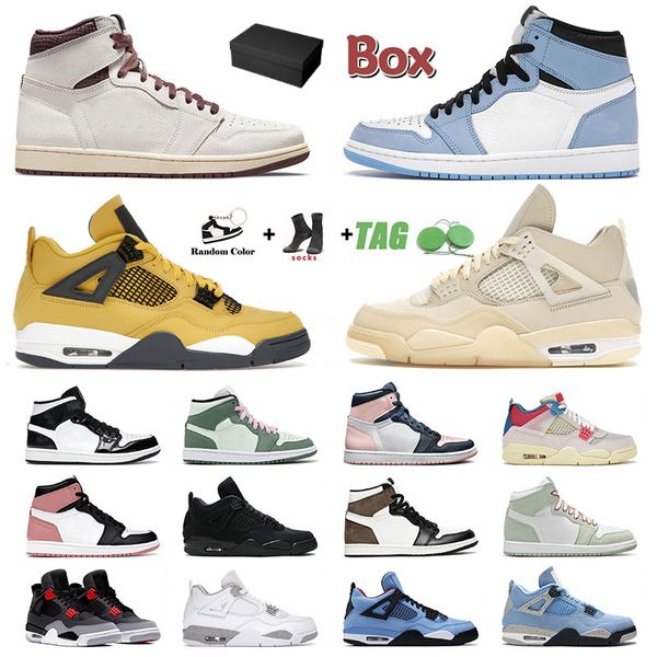 jumpman 1 4 mens womens basketball shoes black cat 4s university blue infrared cactus jack mid carbon fiber trainers designer sports sneaker
jumpman 1 4 mens womens basketball shoes black cat 4s university blue infrared cactus jack mid carbon fiber trainers designer sports sneaker