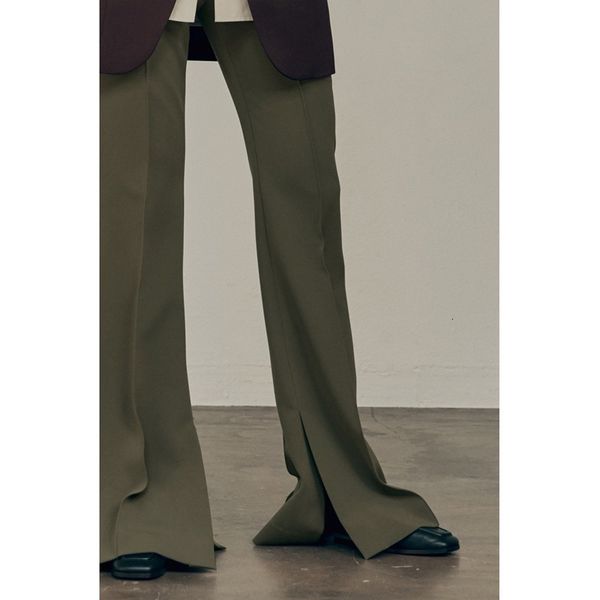 2021 new style commuter trousers high waist flared split casual pants women uak5, Black;white
2021 new style commuter trousers high waist flared split casual pants women uak5, Black;white