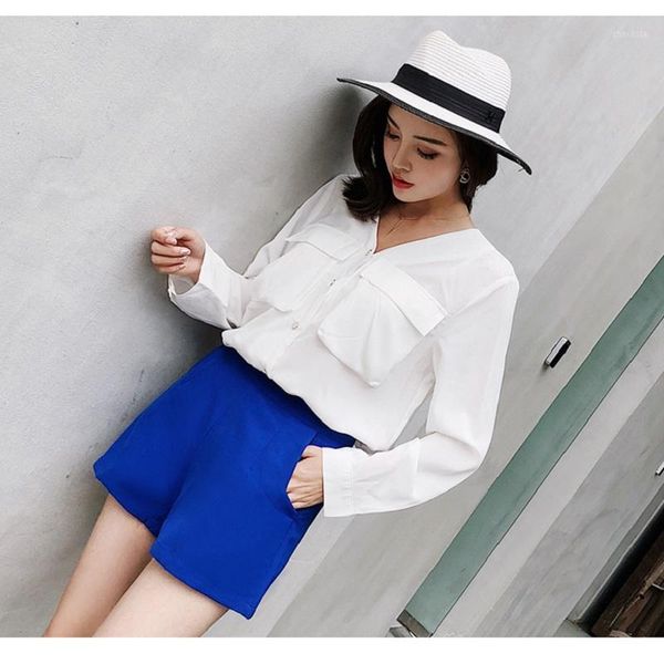 summer 2021 fashion high waist black suit wide leg a-line loose thin shorts women's, White;black
summer 2021 fashion high waist black suit wide leg a-line loose thin shorts women's, White;black