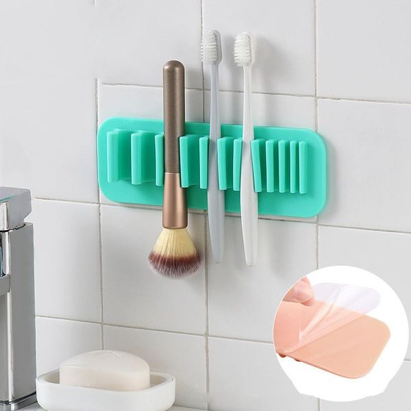 storage boxes & bins silicone makeup brush holder wall-mounted soft durable reusable convenient easy operation suit for bathroom bedroom slc
storage boxes & bins silicone makeup brush holder wall-mounted soft durable reusable convenient easy operation suit for bathroom bedroom slc