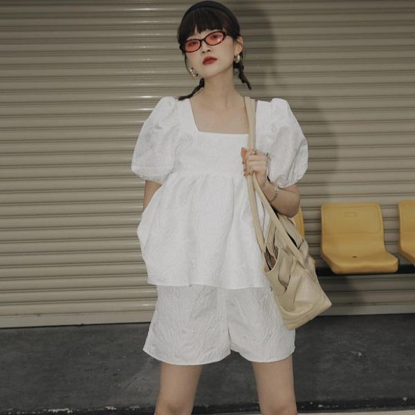 women's tracksuits 2021 summer cotton shorts sets women vintage square collar puff sleeve high waist 2 piece womens outfits, Gray
women's tracksuits 2021 summer cotton shorts sets women vintage square collar puff sleeve high waist 2 piece womens outfits, Gray
