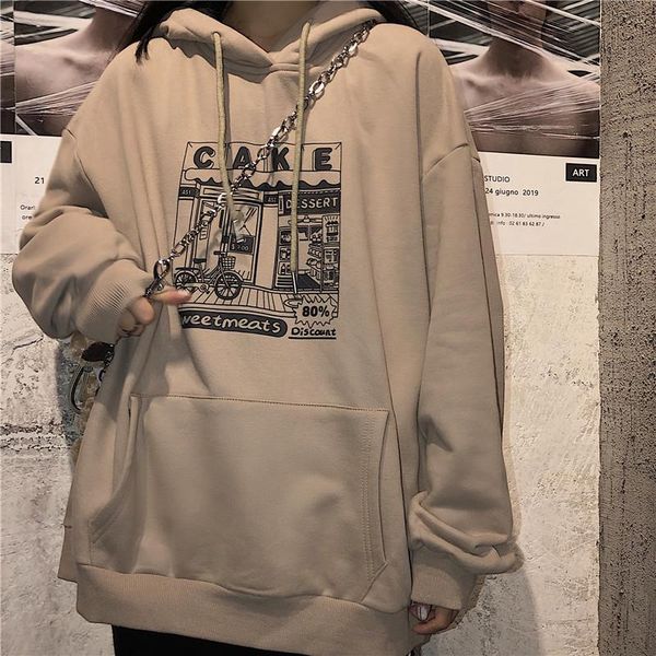 women's hoodies & sweatshirts zogaa women printed thickening hooded plus velvet bf couples pullover sweatshirt streetwear hip-hop all-m, Black
women's hoodies & sweatshirts zogaa women printed thickening hooded plus velvet bf couples pullover sweatshirt streetwear hip-hop all-m, Black