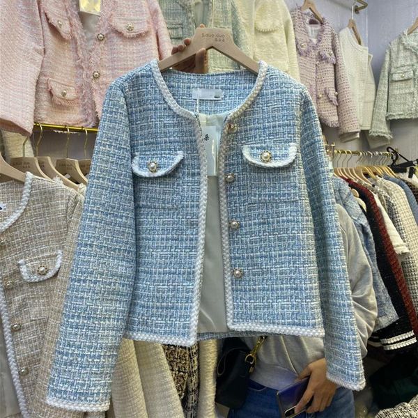 women's jackets small fragrance tweed jacket coat women korean fashion sweet plaid short coats 2021 autumn winter woolen outwear crop t, Black;brown
women's jackets small fragrance tweed jacket coat women korean fashion sweet plaid short coats 2021 autumn winter woolen outwear crop t, Black;brown