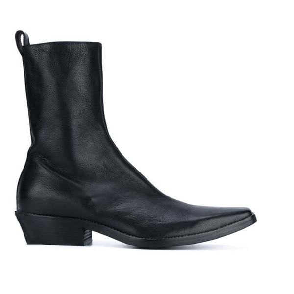 real picture square toe cowhide wedge slim fit zippper denim boots harry exclusive leather wedge shoes, Black
real picture square toe cowhide wedge slim fit zippper denim boots harry exclusive leather wedge shoes, Black
