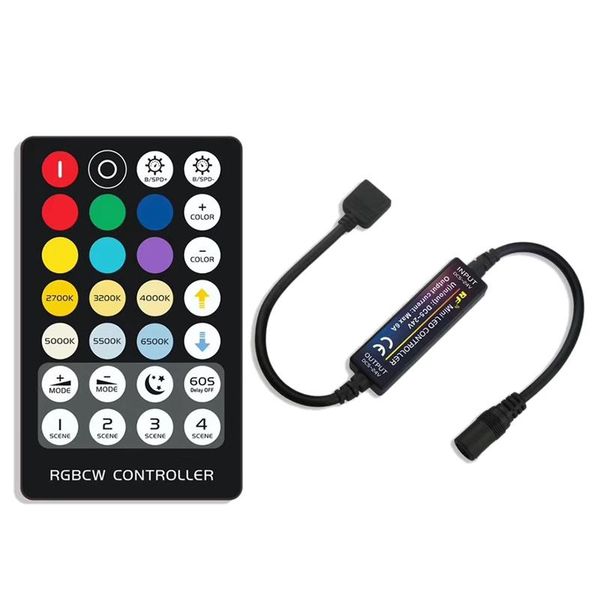 controllers wireless rf 5-in-1 controller mini constant voltage rgbcw infrared 28-key rgb+cct
controllers wireless rf 5-in-1 controller mini constant voltage rgbcw infrared 28-key rgb+cct