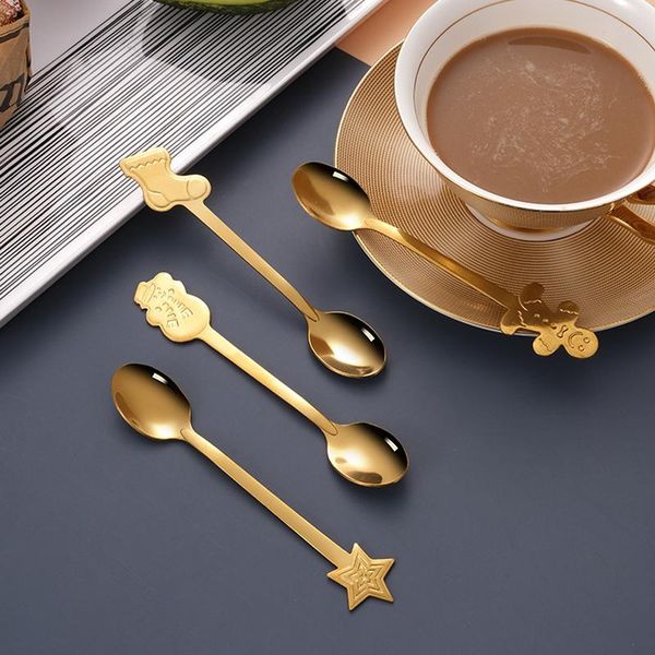 spoons 4pcs/set stainless christmas coffee dessert spoon tableware decorations for home decor kitchen accessories
spoons 4pcs/set stainless christmas coffee dessert spoon tableware decorations for home decor kitchen accessories