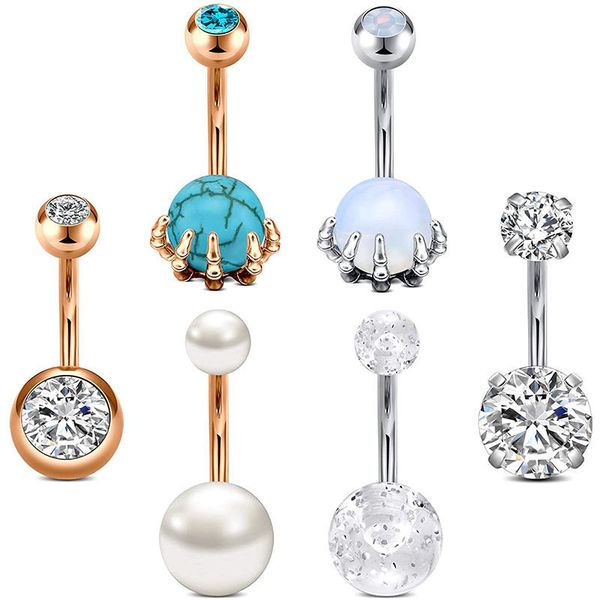 button rings stainless steel 14g belly ring opal pearl marble hypoallergenic navel piercings jewelry for women girls 10mm, Silver
button rings stainless steel 14g belly ring opal pearl marble hypoallergenic navel piercings jewelry for women girls 10mm, Silver