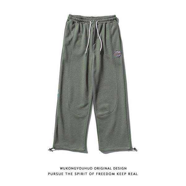 wukong goods simple embroidered sports pants men's fashion brand street loose casual versatile drawstring leggings, Black
wukong goods simple embroidered sports pants men's fashion brand street loose casual versatile drawstring leggings, Black
