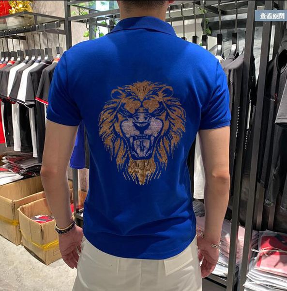 2021 summer new men's of cotton with short sleeves strass casual fashion breathable polo shirt 6r72, White;black
2021 summer new men's of cotton with short sleeves strass casual fashion breathable polo shirt 6r72, White;black