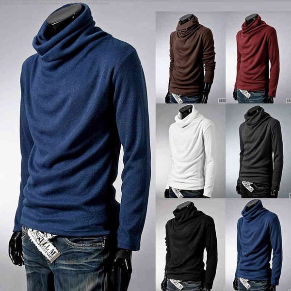 2022 new autumn cotton pullover turtleneck sweater fashion solid color winter slim sweaters men knitwear y683, Black
2022 new autumn cotton pullover turtleneck sweater fashion solid color winter slim sweaters men knitwear y683, Black