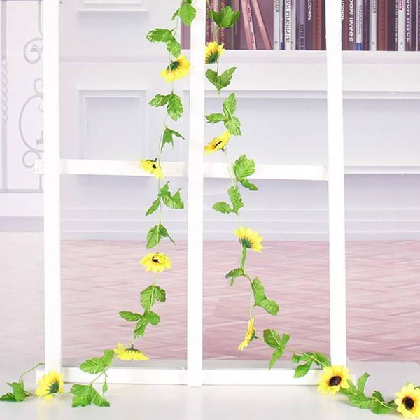 decorative flowers & wreaths artificial plants 2.6m sunflower garland fake ivy leaf vines home decor
decorative flowers & wreaths artificial plants 2.6m sunflower garland fake ivy leaf vines home decor