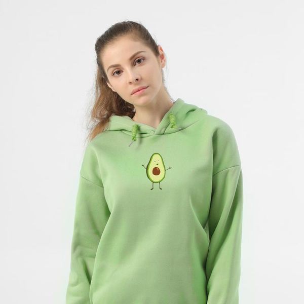 women's hoodies & sweatshirts print avocado women brand long sleeve warm hooded velvet coat casual sportswear pullover oversize pull ve, Black
women's hoodies & sweatshirts print avocado women brand long sleeve warm hooded velvet coat casual sportswear pullover oversize pull ve, Black