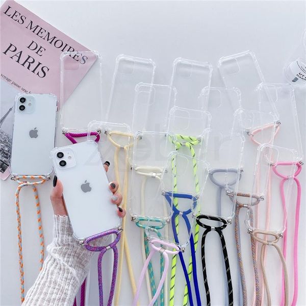 cell phone pouches transparent shockproof case for 13 12 11 pro max xs xr x mini 6 6s 8 7 plus se carry necklace lanyard chain cover
cell phone pouches transparent shockproof case for 13 12 11 pro max xs xr x mini 6 6s 8 7 plus se carry necklace lanyard chain cover