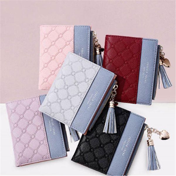 wallets bycobecy 2021 fashion women pu leather coin purse tassel luxury female short casual purses & wholesale, Red;black
wallets bycobecy 2021 fashion women pu leather coin purse tassel luxury female short casual purses & wholesale, Red;black