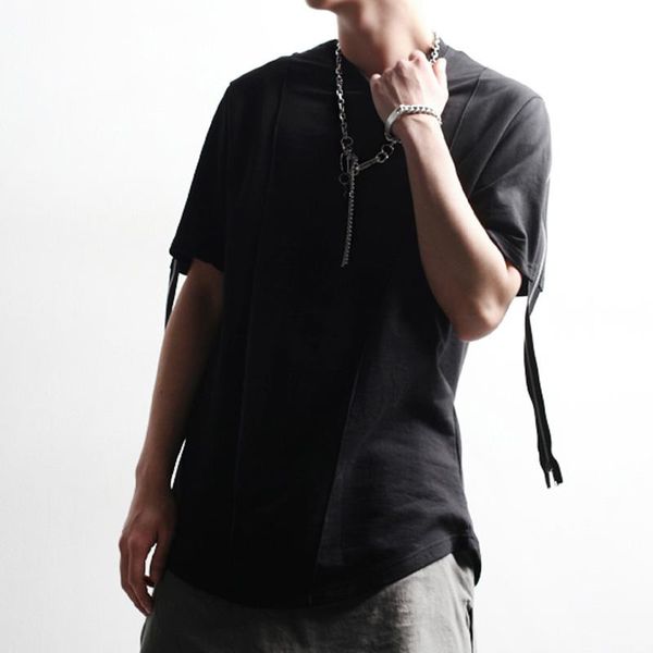 men's t-shirts s-5xl 2021 men clothing hair stylist fashion street hip hop medium length zipper ribbon swing t-shirt plus size costumes, White;black
men's t-shirts s-5xl 2021 men clothing hair stylist fashion street hip hop medium length zipper ribbon swing t-shirt plus size costumes, White;black