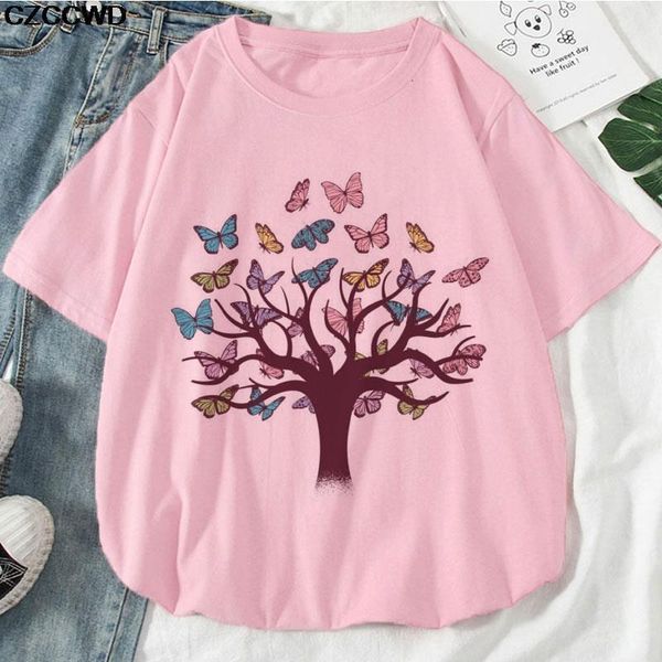 pink plus size t-shirt women summer beautiful butterfly tree print casual t shirt harajuku streetwear vogue tshirt drop ship, White
pink plus size t-shirt women summer beautiful butterfly tree print casual t shirt harajuku streetwear vogue tshirt drop ship, White