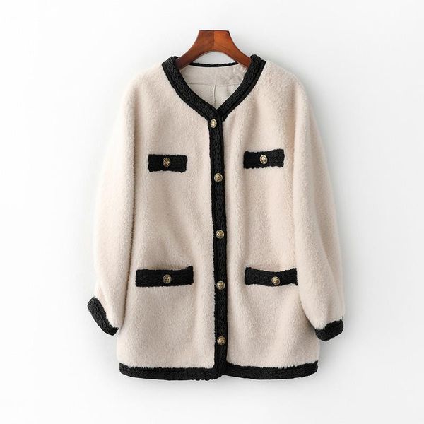 fur vintage coat real female winter jacket 2021 korean 100% wool jackets ladies sheep shearing coats warm fur hiver byw9772, Black
fur vintage coat real female winter jacket 2021 korean 100% wool jackets ladies sheep shearing coats warm fur hiver byw9772, Black