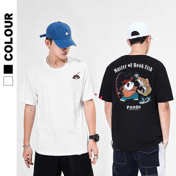 guochao new loose, big size, chao brand embroidery, panda animation, cartoon, pure cotton couple, student, short sleeve t-shirt, men and, White;black
guochao new loose, big size, chao brand embroidery, panda animation, cartoon, pure cotton couple, student, short sleeve t-shirt, men and, White;black
