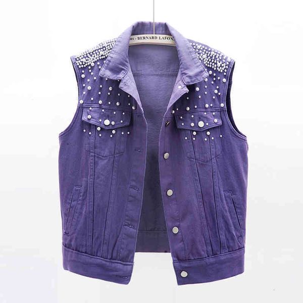 women's jackets jackets pearls beading female fashion waistcoat women sleeveless denim vests korean loose plus size vest pink white gn9, Black;brown
women's jackets jackets pearls beading female fashion waistcoat women sleeveless denim vests korean loose plus size vest pink white gn9, Black;brown