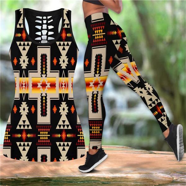 women's leggings 3d print native colorful woman fashion hollow tank& legging for hipster leisure female oversized eu size s-, Black
women's leggings 3d print native colorful woman fashion hollow tank& legging for hipster leisure female oversized eu size s-, Black