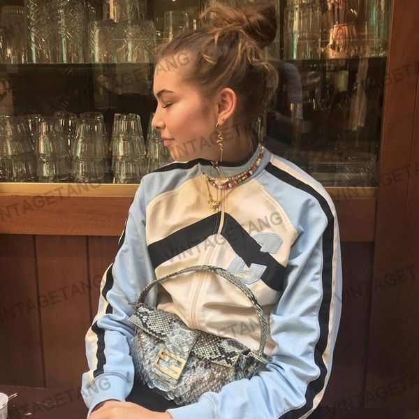 women's jackets b-toto american retro milk blue stand-up collar sweater zipper jacket female tide ins spring and autumn cardigan 2021, Black;brown
women's jackets b-toto american retro milk blue stand-up collar sweater zipper jacket female tide ins spring and autumn cardigan 2021, Black;brown