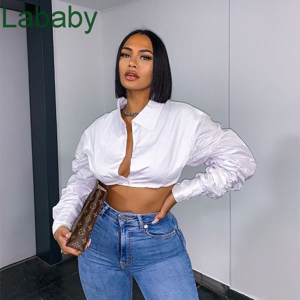 2021 new women open chest open navel fashion bubble sleeve short personalized shirt designer clothes, White
2021 new women open chest open navel fashion bubble sleeve short personalized shirt designer clothes, White