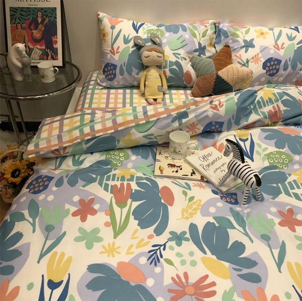 colorful pastoral plaid bedding set,single double european cotton twin full home textile bed sheet pillow case quilt cover
colorful pastoral plaid bedding set,single double european cotton twin full home textile bed sheet pillow case quilt cover