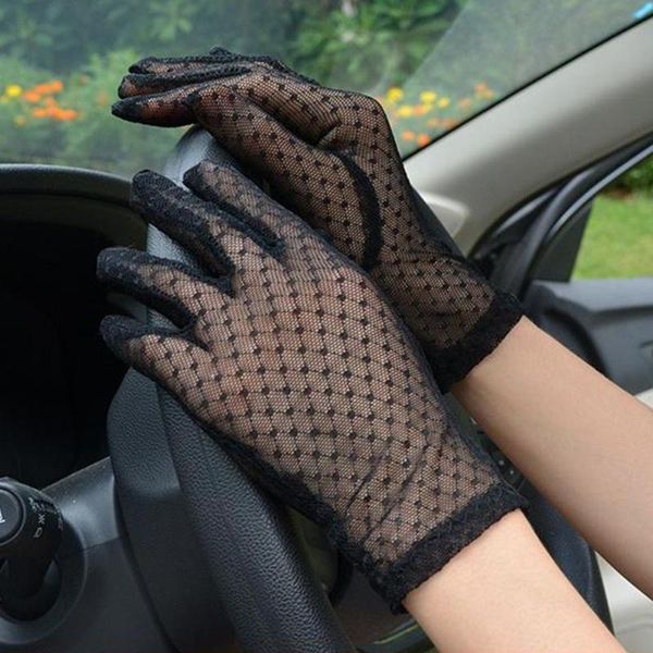 five fingers gloves driving anti uv lattice mesh lace mittens women short finger, Blue;gray
five fingers gloves driving anti uv lattice mesh lace mittens women short finger, Blue;gray