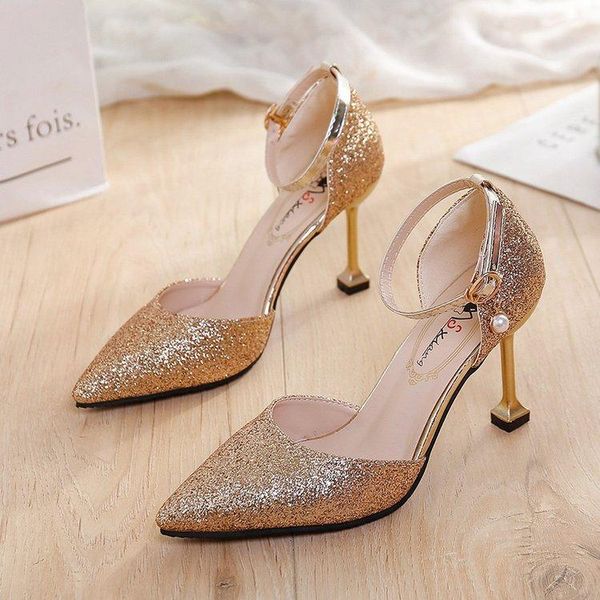dress shoes nice summer tide solid color pointed shallow mouth stiletto high heel women fashion hollow word buckle with korean sandals, Black
dress shoes nice summer tide solid color pointed shallow mouth stiletto high heel women fashion hollow word buckle with korean sandals, Black