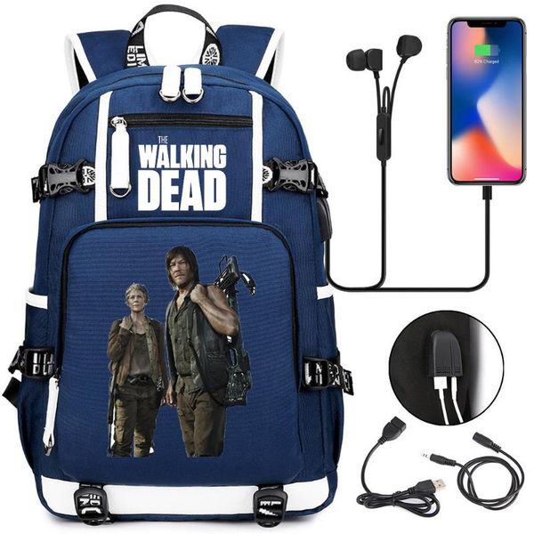 backpack the girl boy schoolbag large capacity lapbag waterproof multifunction usb charging