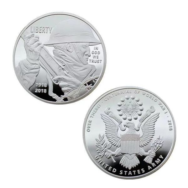 10pcs non magnetic metal crafts centennial commemorative silver plated liberty us eagle in god we trust challenge coin
10pcs non magnetic metal crafts centennial commemorative silver plated liberty us eagle in god we trust challenge coin