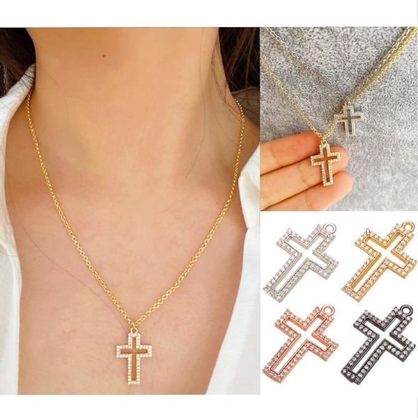 pendant necklaces hecheng cz hollow cross necklace wholesale gold silver color copper jewelry accessories for women charm gift vd659
pendant necklaces hecheng cz hollow cross necklace wholesale gold silver color copper jewelry accessories for women charm gift vd659