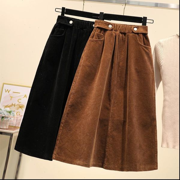 faldas mujer moda 2019 large size skirt corduroy jupe femme long skirt high waist midi skirt loose a, Black
faldas mujer moda 2019 large size skirt corduroy jupe femme long skirt high waist midi skirt loose a, Black