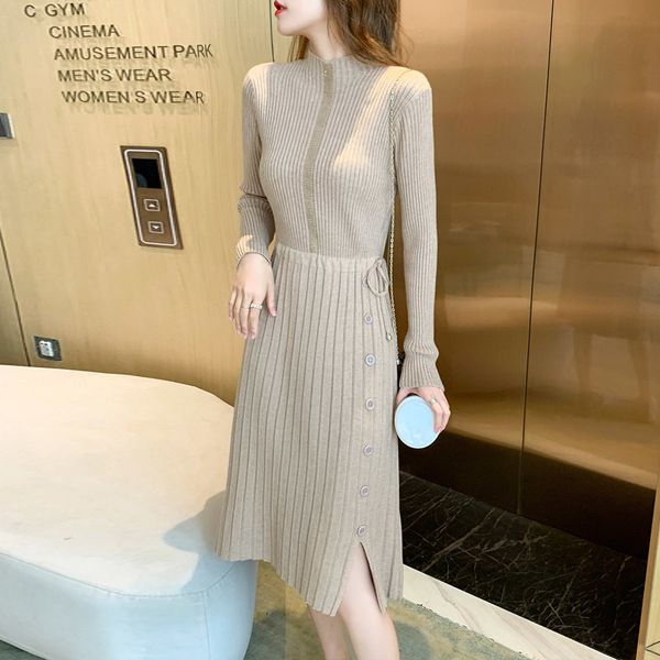 casual dresses dressed in turtlenecks, women's solid mesh dress, long sleeve, for autumn and winter, opmf, Black;gray
casual dresses dressed in turtlenecks, women's solid mesh dress, long sleeve, for autumn and winter, opmf, Black;gray