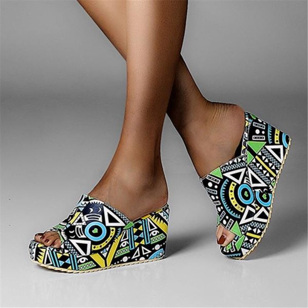 slippers womens peep toe mixed colors wedge high heel sandal geometric printed slipper shoes retro summer platform 3colors plus size, Black
slippers womens peep toe mixed colors wedge high heel sandal geometric printed slipper shoes retro summer platform 3colors plus size, Black