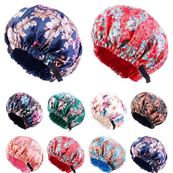 beanie/skull caps 1pc bonnets elastic reversible extra large satin night sleeping cap for curly natural hair women girl head wrap printed be, Blue;gray
beanie/skull caps 1pc bonnets elastic reversible extra large satin night sleeping cap for curly natural hair women girl head wrap printed be, Blue;gray