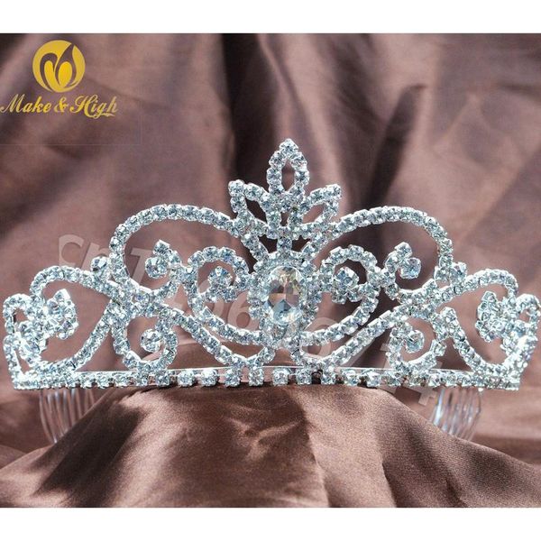 hair clips & barrettes women wedding bridal tiara and crown 3" austrian rhinestone crystal girls w/ combs pageant prom jewelry tc052, Golden;silver
hair clips & barrettes women wedding bridal tiara and crown 3" austrian rhinestone crystal girls w/ combs pageant prom jewelry tc052, Golden;silver