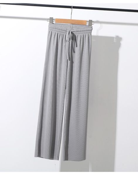 women's pants & capris plus size s-3xl women summer thin knit trousers wide leg loose ankle length casual trouser elastic waist, Black;white
women's pants & capris plus size s-3xl women summer thin knit trousers wide leg loose ankle length casual trouser elastic waist, Black;white