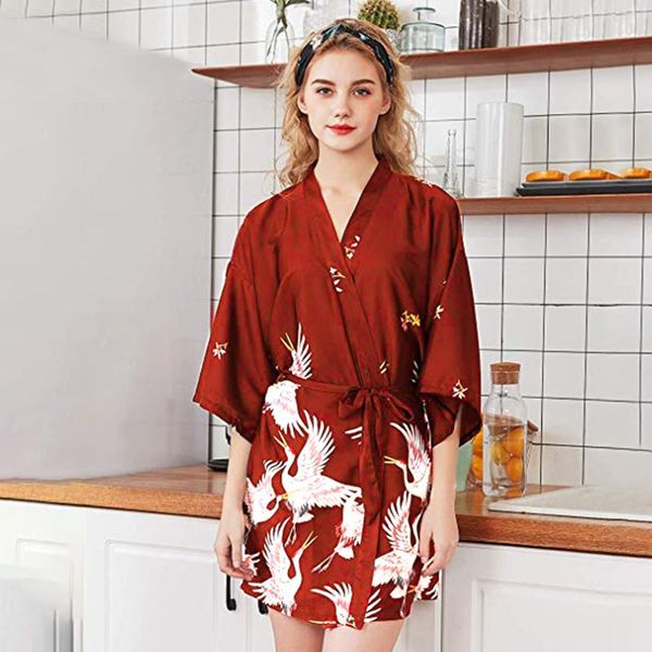 casual dresses women robe nightwear kimono half sleeve summer thin dressing gown floral short wedding waist tie loose printed v neck, Black;gray
casual dresses women robe nightwear kimono half sleeve summer thin dressing gown floral short wedding waist tie loose printed v neck, Black;gray