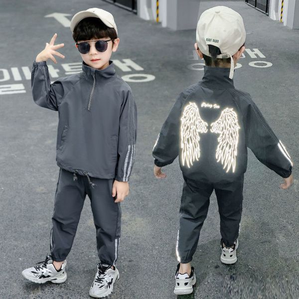 kids boys clothes 2-12 years windproof outfit suits + pants casual print reflective jackets sportswear spring autumn 2021, White
kids boys clothes 2-12 years windproof outfit suits + pants casual print reflective jackets sportswear spring autumn 2021, White