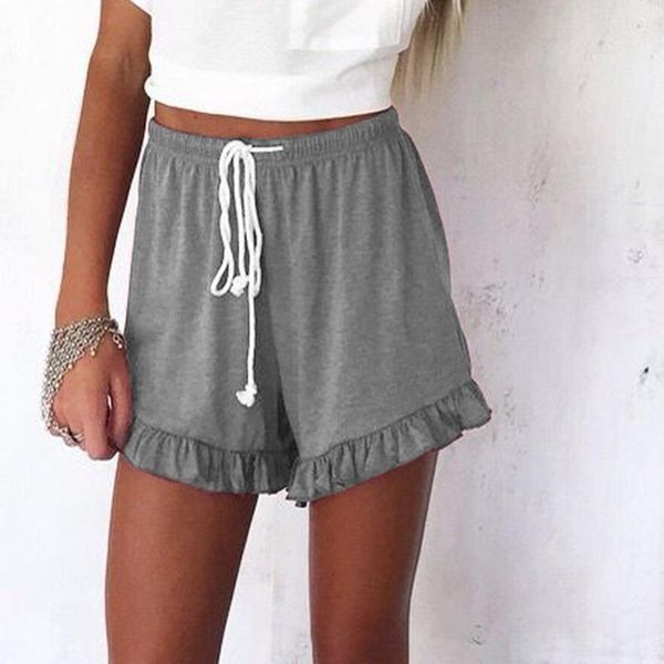 women's shorts 2021 summer home casual elastic drawstring waist high fashion ruffles female, White;black
women's shorts 2021 summer home casual elastic drawstring waist high fashion ruffles female, White;black