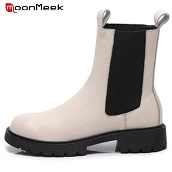 boots moonmeek size 34-41 cowhide shoes elastic band square heels ankle leisure hand made ladies spring autumn big, Black
boots moonmeek size 34-41 cowhide shoes elastic band square heels ankle leisure hand made ladies spring autumn big, Black