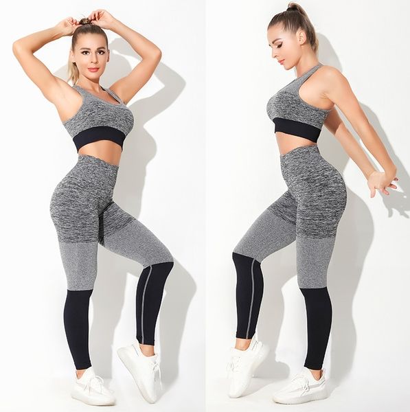 women tracksuits sports suits pants designer yoga clothes sportwear fitness 2pcs bra leggings outfits yogaworld elastic tracksuit women fash, Gray
women tracksuits sports suits pants designer yoga clothes sportwear fitness 2pcs bra leggings outfits yogaworld elastic tracksuit women fash, Gray